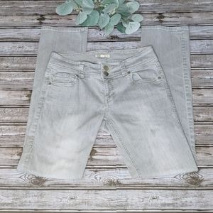 CAbi Lou Lou Slim Straight Leg 2-Button Fly Jeans